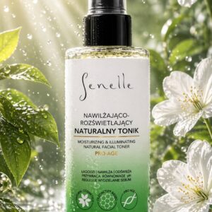 Nawilżająco-rozświetlający naturalny tonik do twarzy