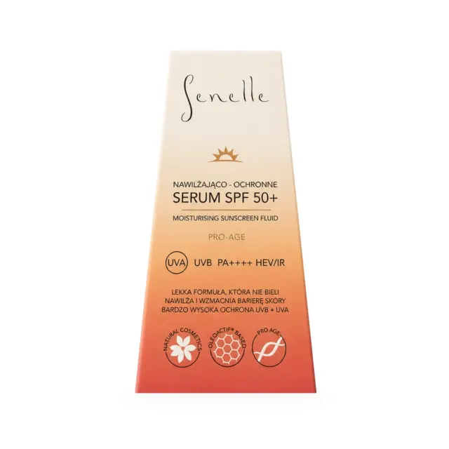 Kartonik Nawilżająco-Ochronnego Serum SPF 50+ Senelle